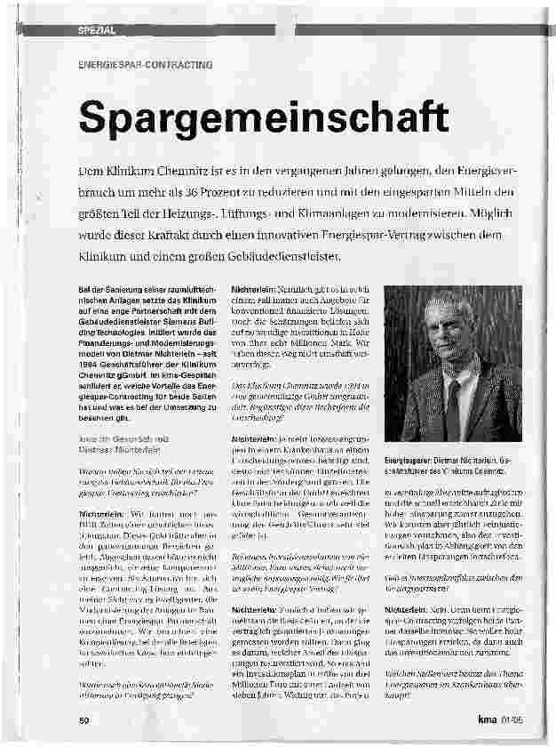 Vorschauseite 1: ENERGIESPAR-CONTRACTING - Spargemeinschaft