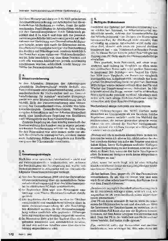 Vorschauseite 2: Nichtraucherschutz/rauchfreie Stadtverwaltung