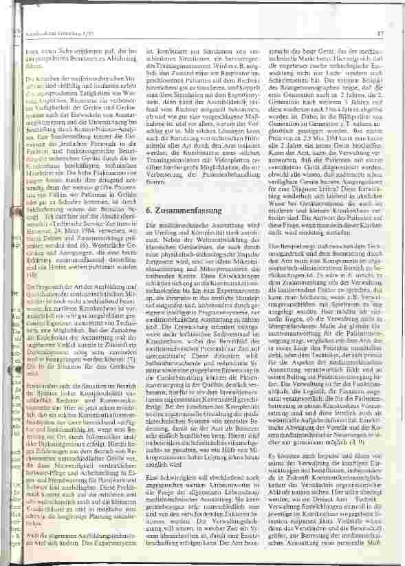 Vorschauseite 6: Entwicklungstendenzen für die medizintechnische Ausstattung in mittleren Krankenhäusern