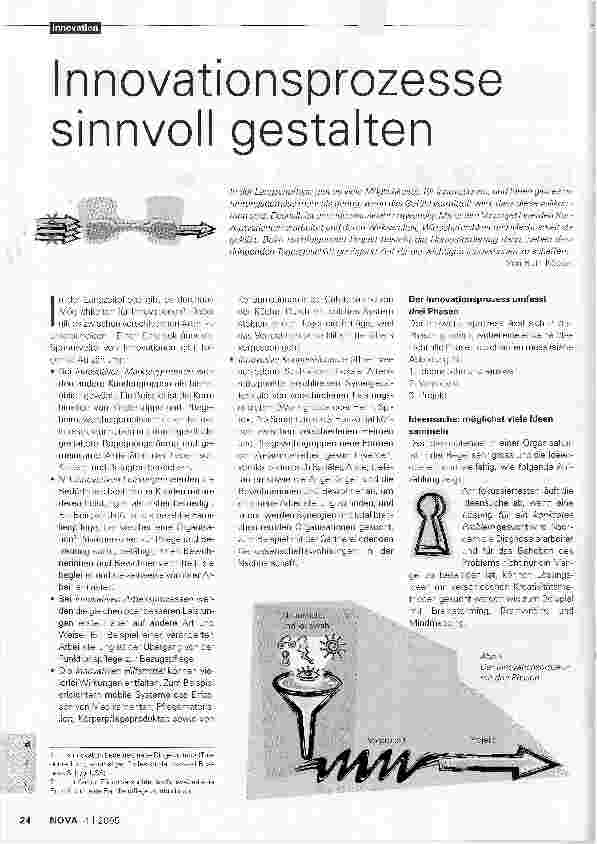 Vorschauseite 1: Innovationsprozesse sinnvoll gestalten