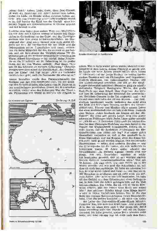 Vorschauseite 2: Albert Schweitzer zum Gedächtnis