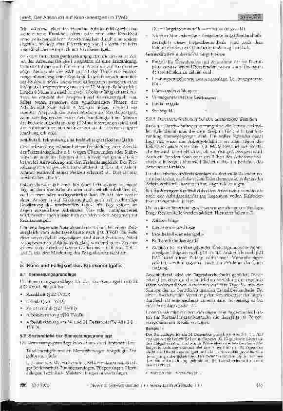 Vorschauseite 2: Der Anspruch auf Krankenentgelt im TVöD