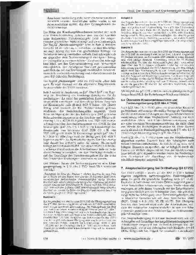 Vorschauseite 5: Der Anspruch auf Krankenentgelt im TVöD