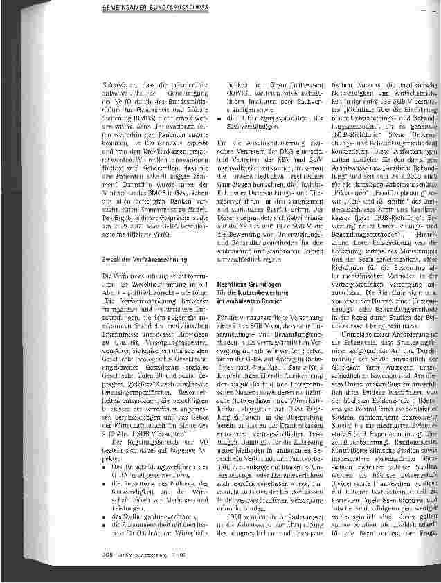 Vorschauseite 2: Die Verfahrensordnung - Sektorenübergreifende Nutzenbewertung oder weitere Abschottung