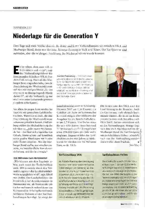 Vorschauseite 1: Niederlage für die Generation Y