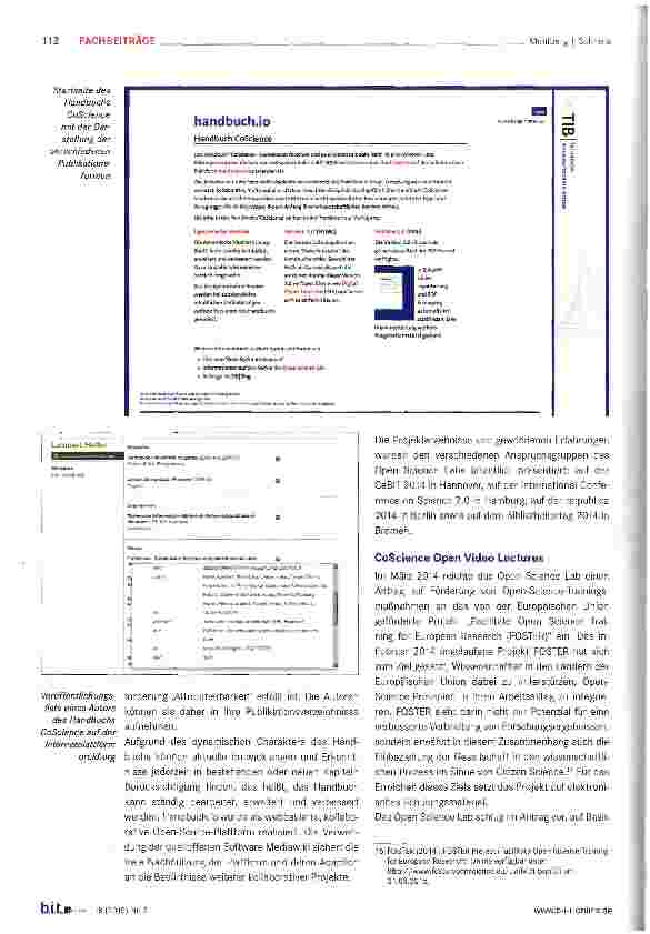 Vorschauseite 5: Die Bibliothek als Plattform für eine partizipative Informationskultur
