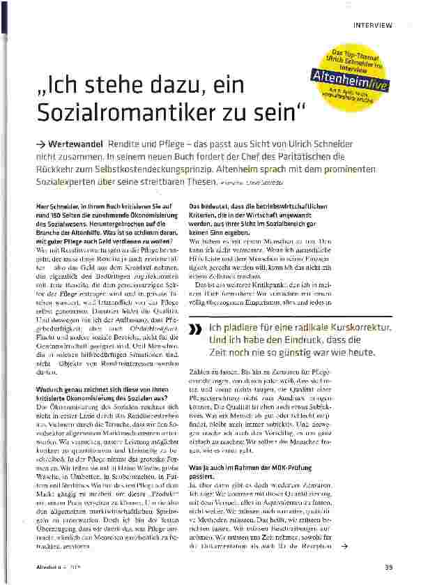 Vorschauseite 1: Ich stehe dazu, ein Sozialromantiker zu sein