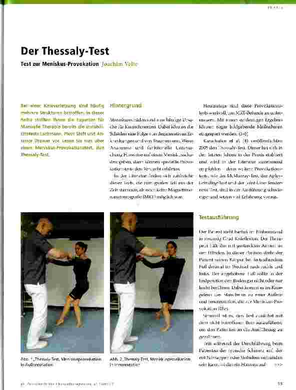Vorschauseite 1: Der Thessaly-Test