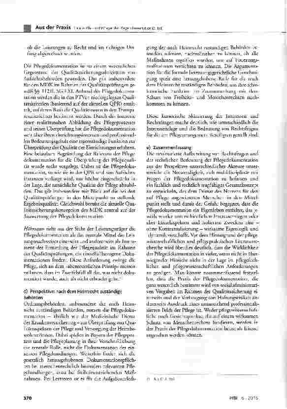 Vorschauseite 3: Rechtsfragen der Pflegedokumentation (2. Teil)