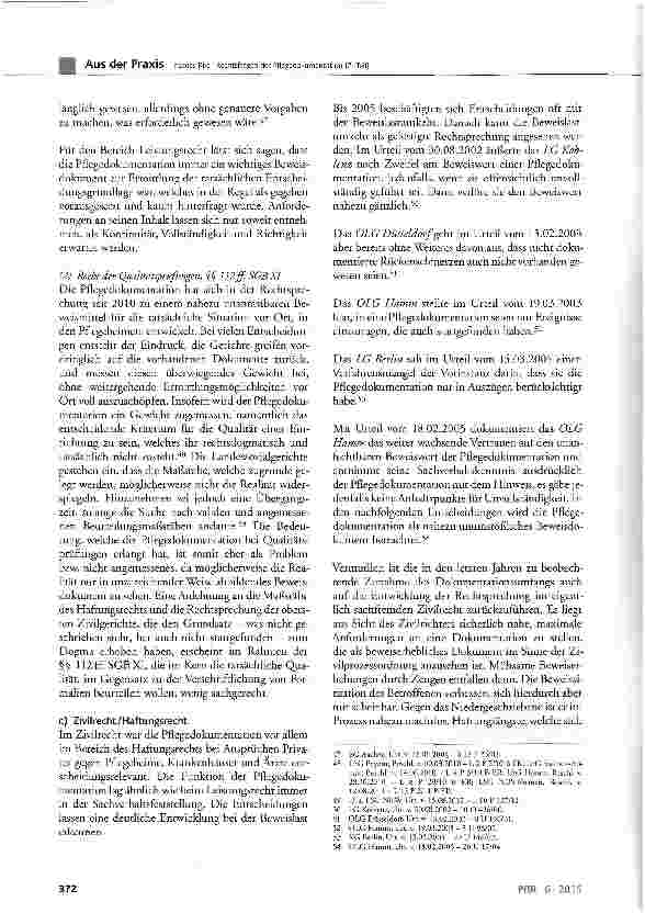 Vorschauseite 5: Rechtsfragen der Pflegedokumentation (2. Teil)