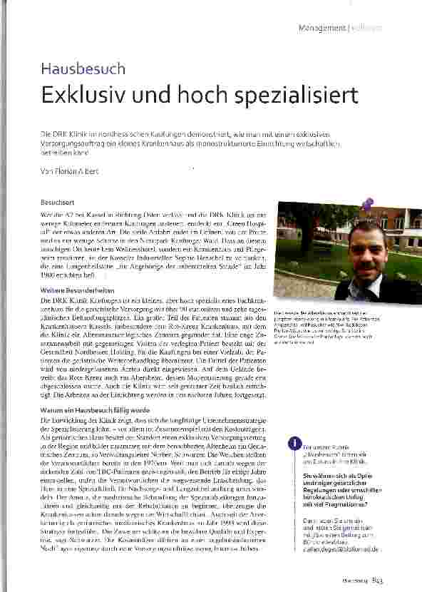 Vorschauseite 1: Exklusiv und hoch spezialisiert