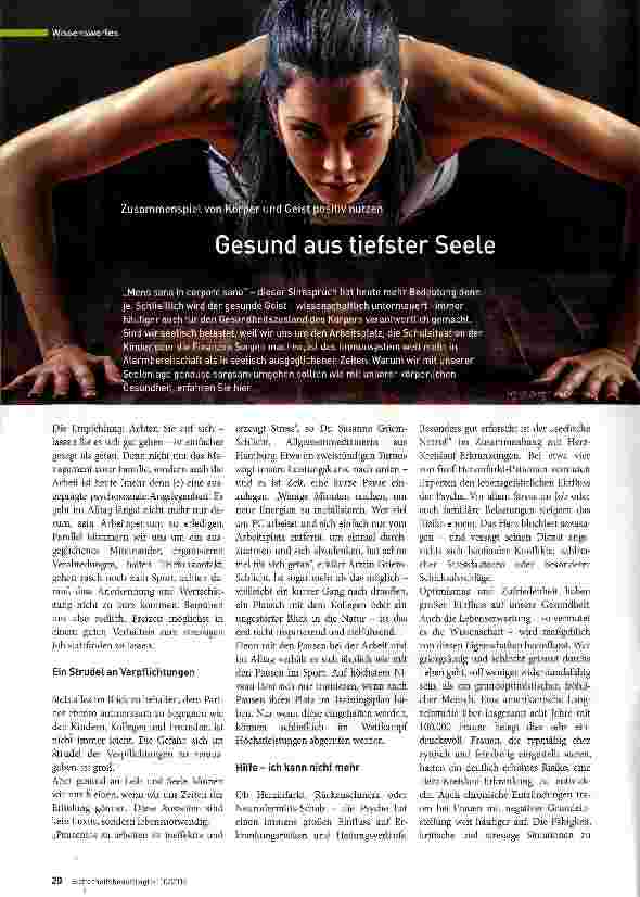 Vorschauseite 1: Gesund aus tiefster Seele