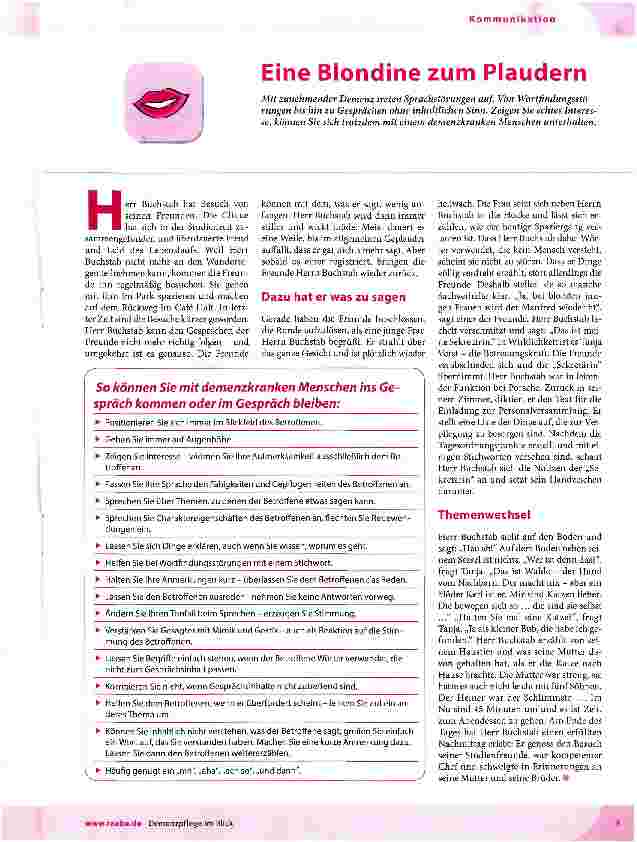 Vorschauseite 1: Eine Blondine zum Plaudern
