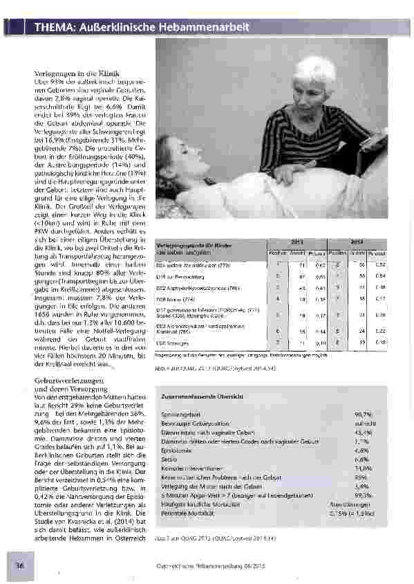 Vorschauseite 3: Außerklinische Geburtshilfe in Deutschland