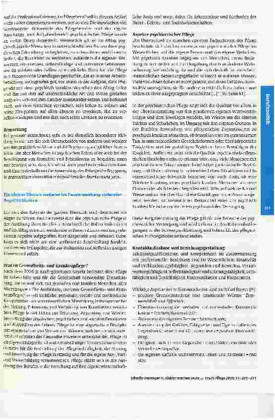 Vorschauseite 4: Kleider machen Leute oder - was hat Dienstkleidung mit der Aufgabe von Beziehung, Alltagsund Milieugestaltung psychiatrischer Pflege zu tun?