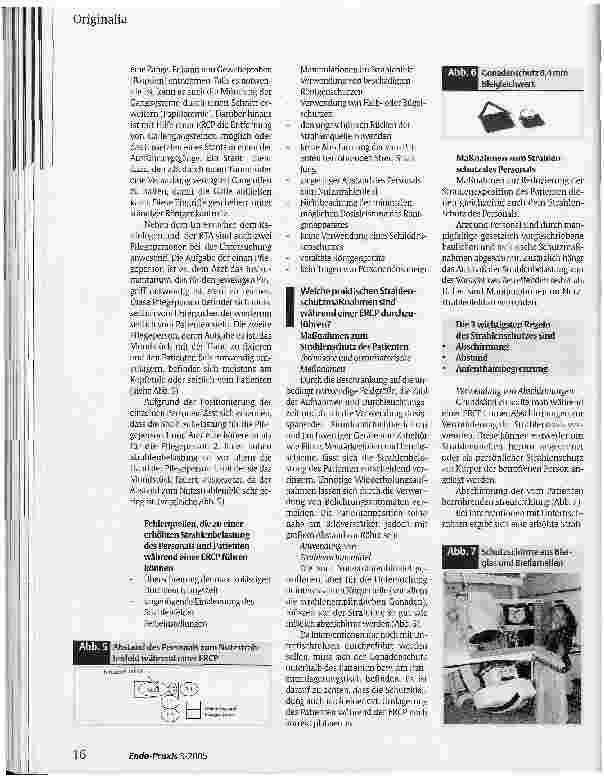 Vorschauseite 6: Strahlenschutzmaßnahmen während eines therapeutischen Eingriffs an den Gallengängen