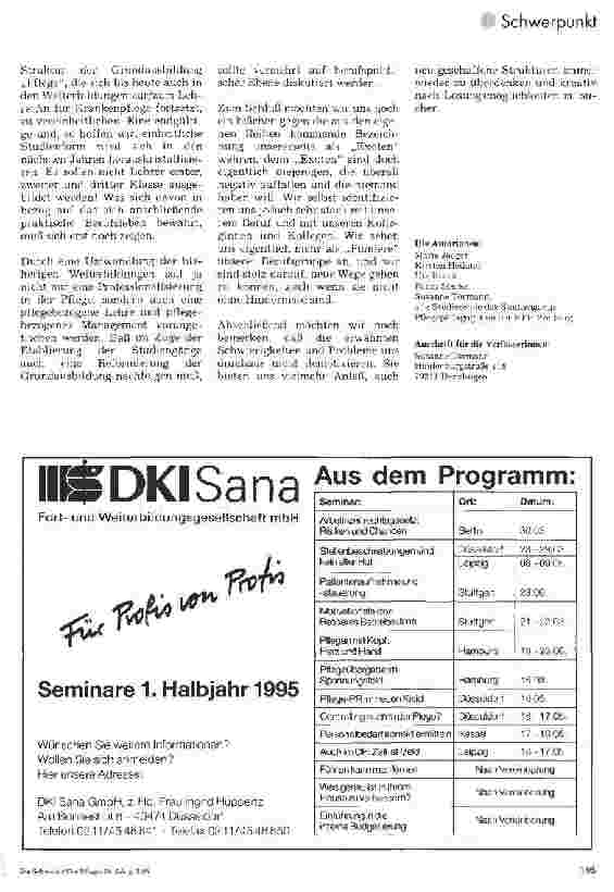 Vorschauseite 5: Erfahrungen mit Pflegestudiengängen Erste Pflegestudiengägne in Baden-Württemberg