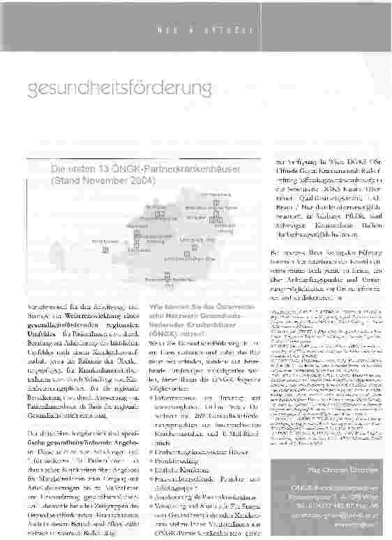 Vorschauseite 2: gesundheitsfördernde krankenhäuser: mehr gesundheit für patientlnnen, mitarbeiterlnnen und die bevölkerung in der region