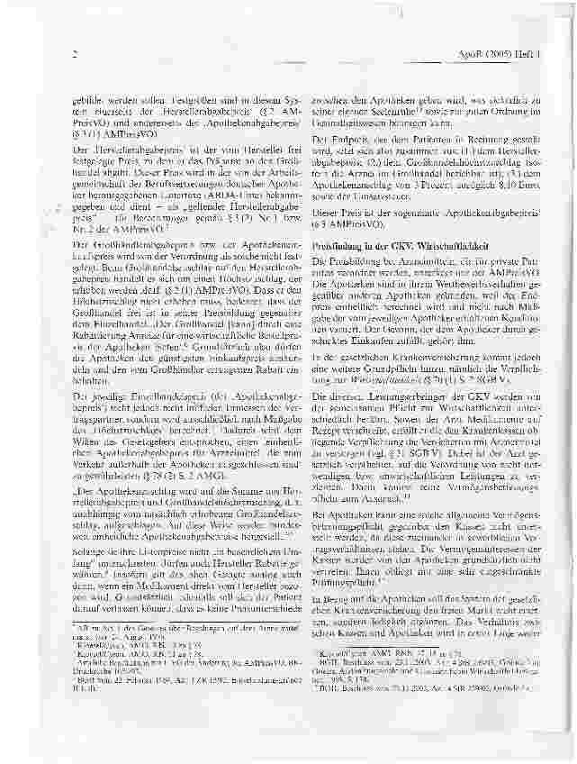 Vorschauseite 2: Preisfindung für einzelimportierte Arzneimittel in der gesetzlichenKrankenversicherung