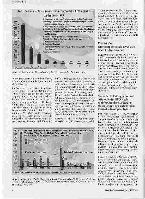 Vorschauseite 2: Bronchopulmonale Dysplasie (BPD) und CPAP-Anwendung beim Frühund NeugeborenenTeil I: Definition und Pathogenese der BPD