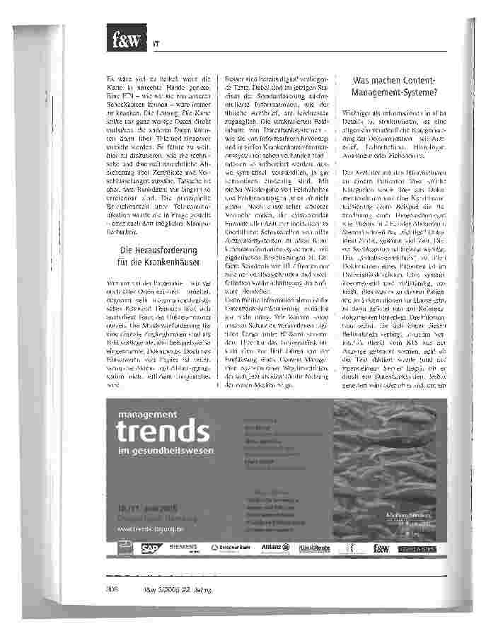 Vorschauseite 2: Die Patientenakte in Zeiten der elektronischen Gesundheitskarte