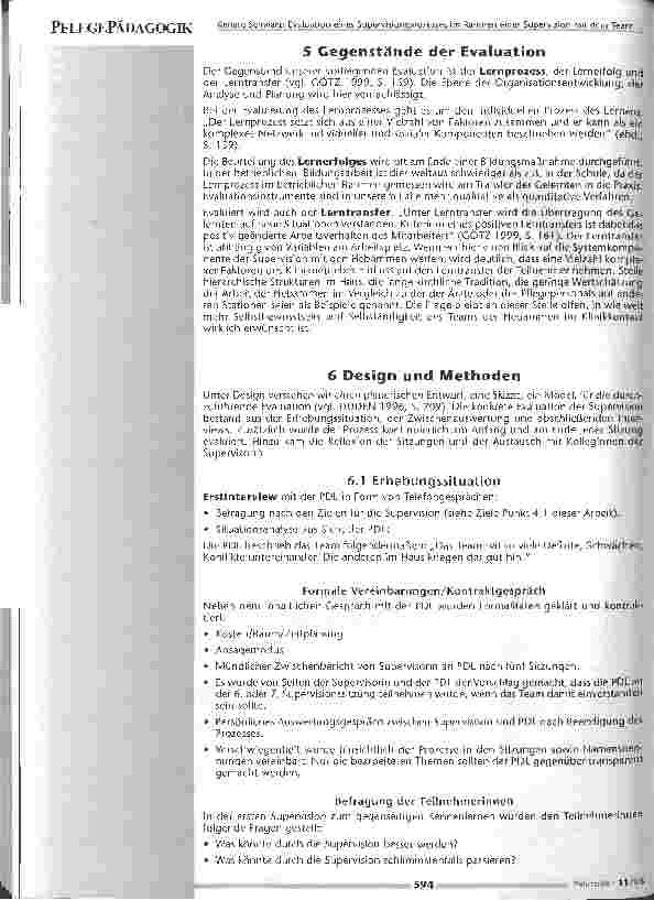 Vorschauseite 4: Evaluation eines Supervisions prozesses im Rahmen einerSupervision mit dem Team der Hebammen einer gynäkologischen Klinik