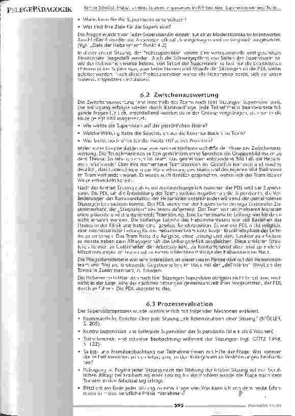 Vorschauseite 5: Evaluation eines Supervisions prozesses im Rahmen einerSupervision mit dem Team der Hebammen einer gynäkologischen Klinik