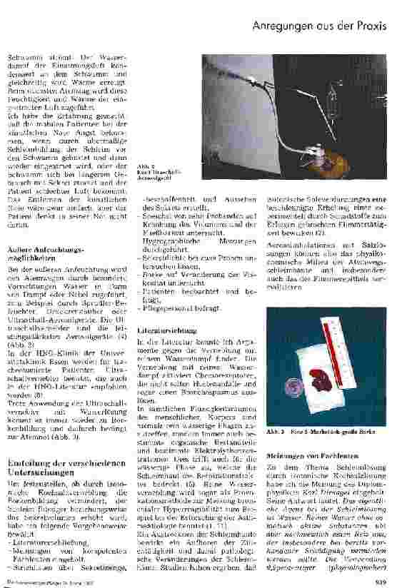 Vorschauseite 2: Verneblung von isotonischer Kochsalzlösung mittels Ultraschallvernebler