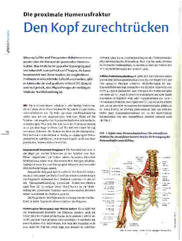 Vorschauseite 1: Die proximale Humerusfraktur Den Kopf zurechtrücken