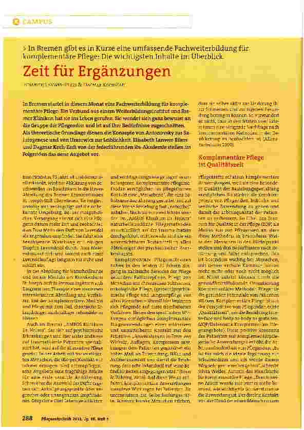Vorschauseite 1: Zeit für Ergänzungen