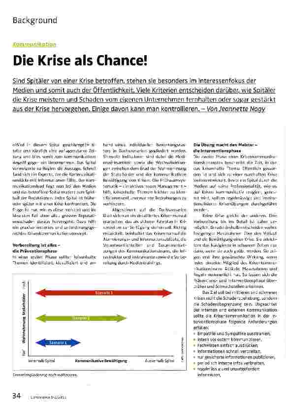 Vorschauseite 1: Die Krise als Chance!