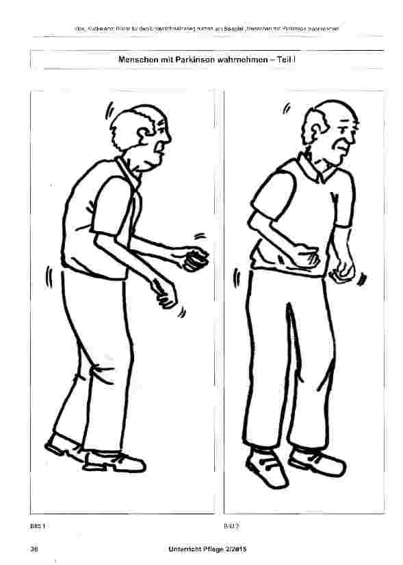 Vorschauseite 2: Bilder für den Unterrichtseinstieg nutzen am Beispiel „Menschen mit Parkinson wahrnehmen