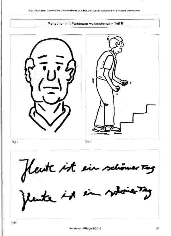 Vorschauseite 3: Bilder für den Unterrichtseinstieg nutzen am Beispiel „Menschen mit Parkinson wahrnehmen
