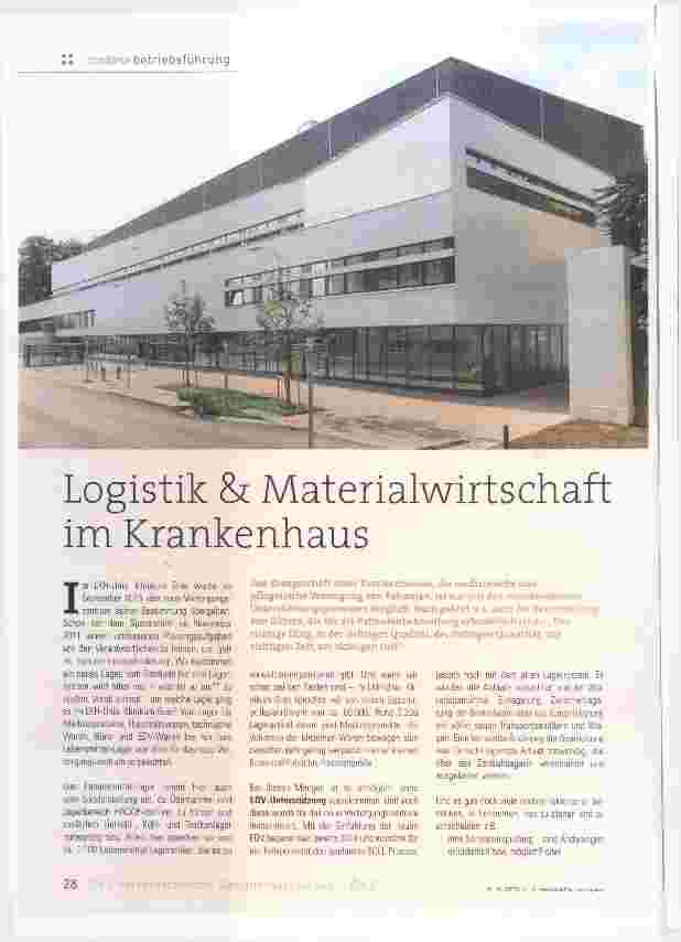 Vorschauseite 1: Logistik & Materialwirtschaft im Krankenhaus