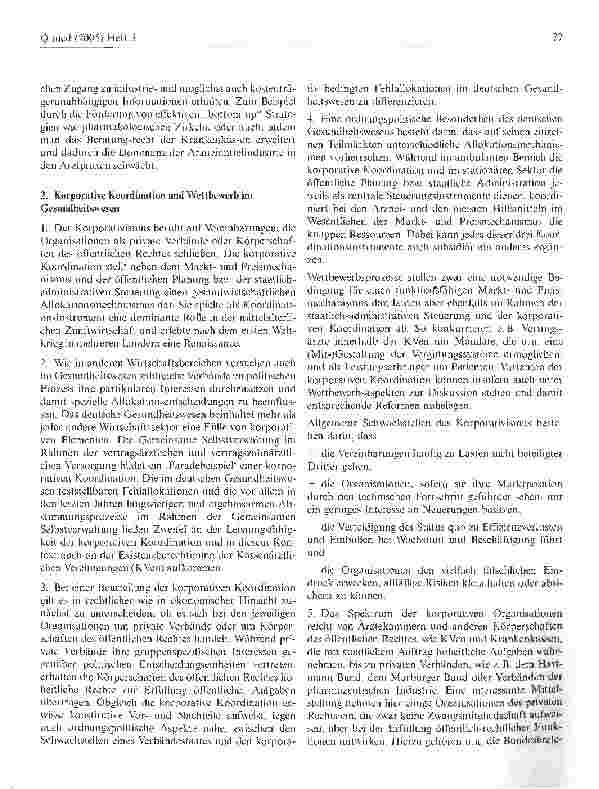 Vorschauseite 6: Koordination und Qualität im Gesundheitswesen