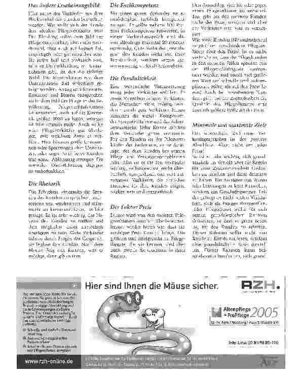 Vorschauseite 5: Professionelles Verkaufen von Pflegeleistungen