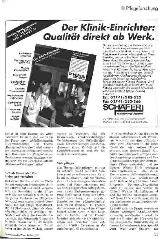 Vorschauseite 2: Pflegepraxis: Nur Inkontinenz, Dekubitus und Sterben? Ergebnisse iener Literaturanalyse in Pflegefachzeitschriften