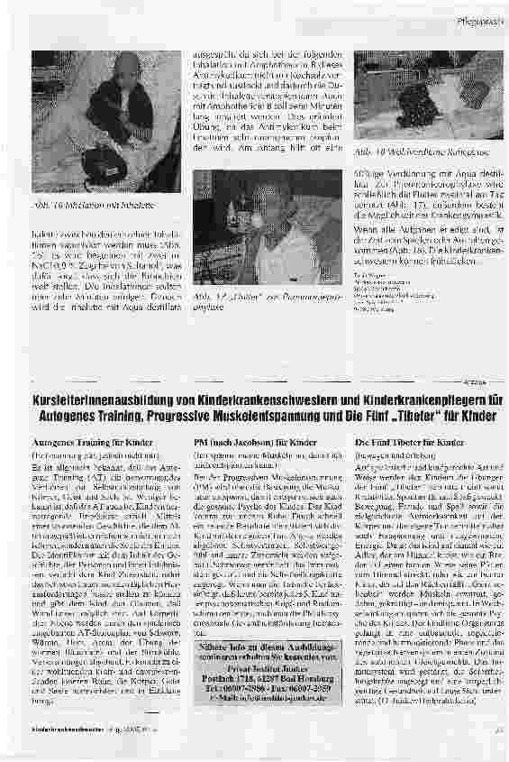 Vorschauseite 4: Pflegerische Maßnahmen bei Stammzelltransplantation