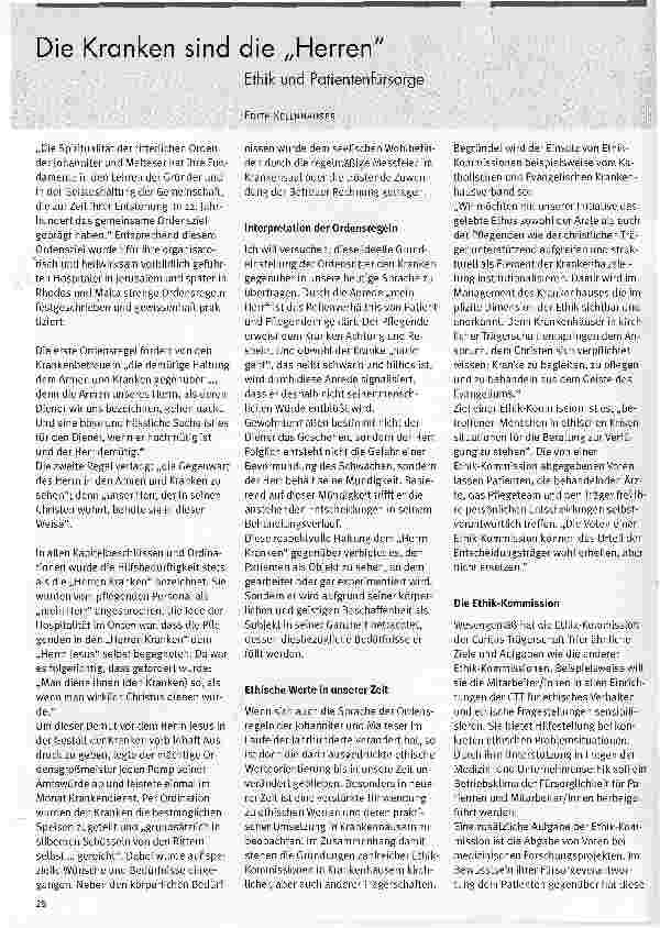 Vorschauseite 1: Die Kranken sind die Herren