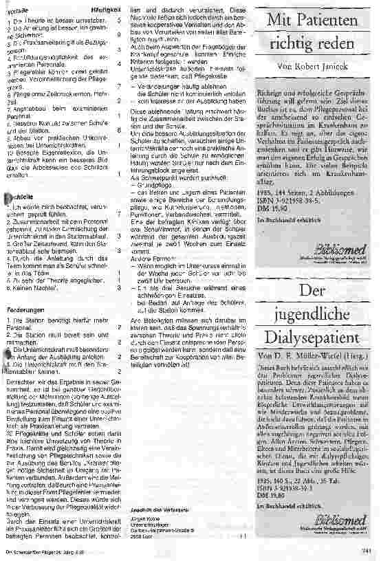 Vorschauseite 4: Krankenpflegeausbildung,-Diskrepanz Theorie und Praxis Teil II