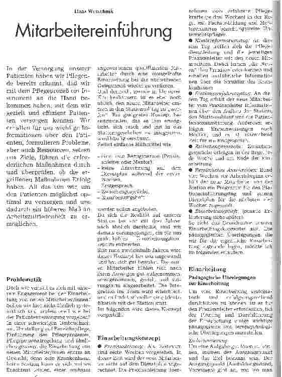 Vorschauseite 1: Mitarbeitereinführung