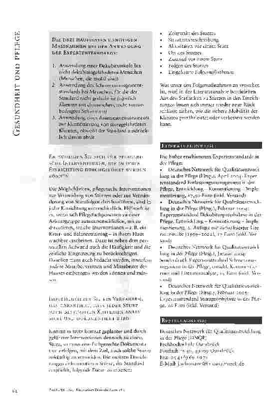Vorschauseite 3: DIE EINFÜHRUNG VON EXPERTENSTANDARDS IN DIE PRAXIS