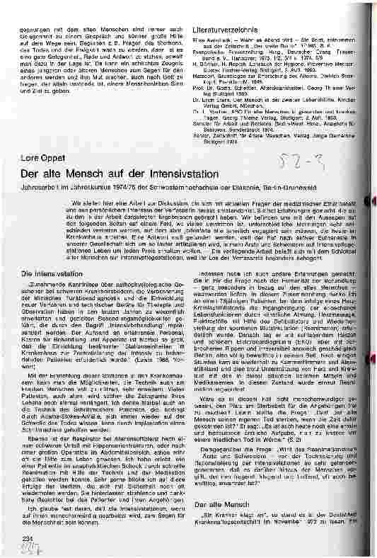 Vorschauseite 1: Der alte Mensch auf der Intensivstation