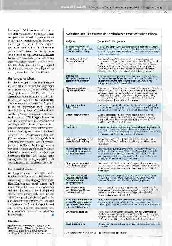 Vorschauseite 2: Tätigkeitsprofil für sichere Versorgung