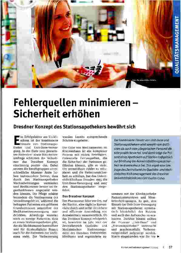 Vorschauseite 1: Fehlerquellen minimieren -Sicherheit erhöhen