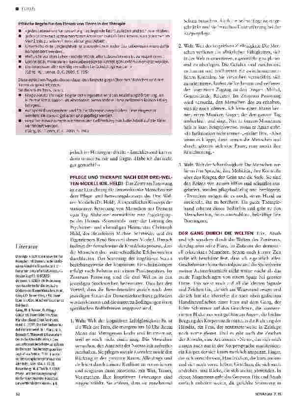 Vorschauseite 3: «Und ganz fienie Hoor hat sie chah!» -tiergestützte Therapie im Zentrum Passwang