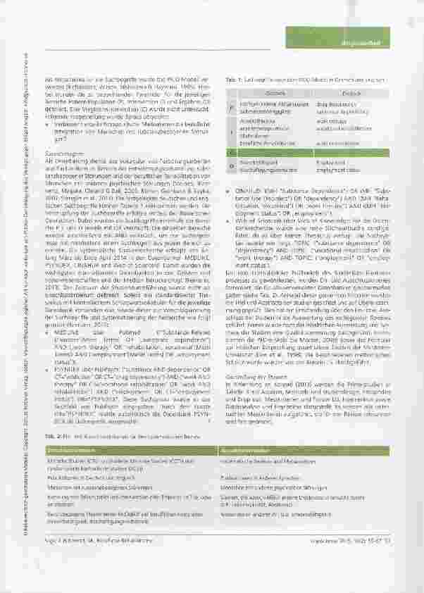 Vorschauseite 3: Berufliche Rehabilitation von Menschen mit substanzbezogenen Abhängigkeitserkrankungen ein systematischer Review