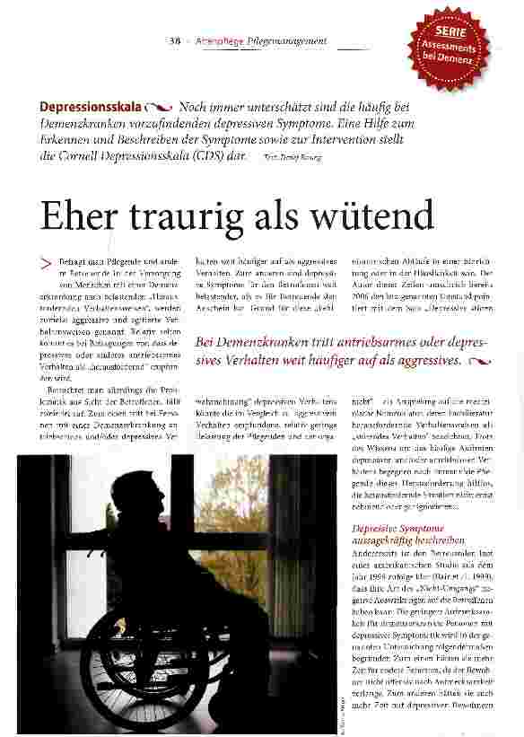Vorschauseite 1: Eher traurig als wütend