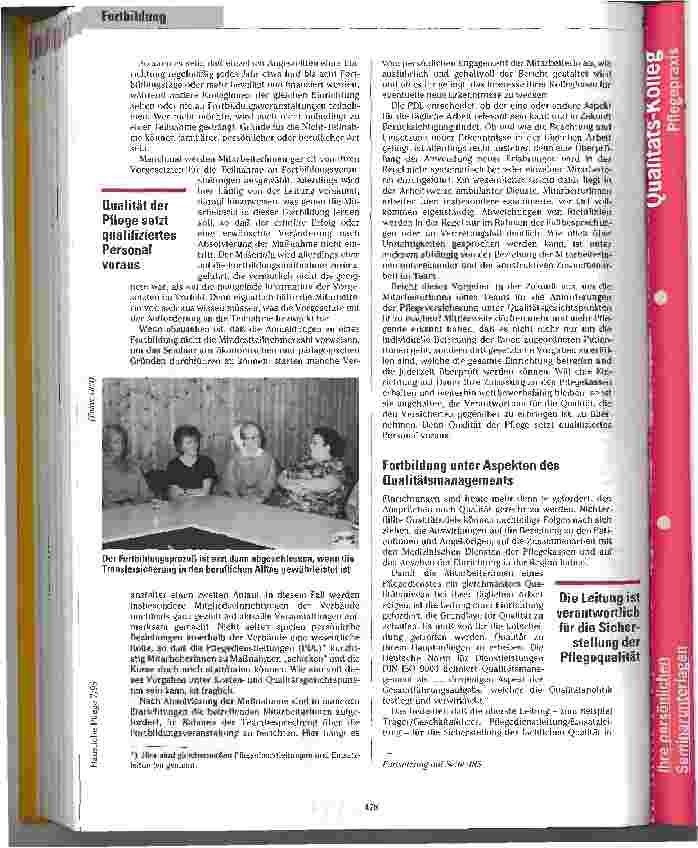 Vorschauseite 2: Nichts dem Zufall überlassen MitarbeiterInnen systematisch fortbilden - ein Aspekt des Qualitätsmanagements
