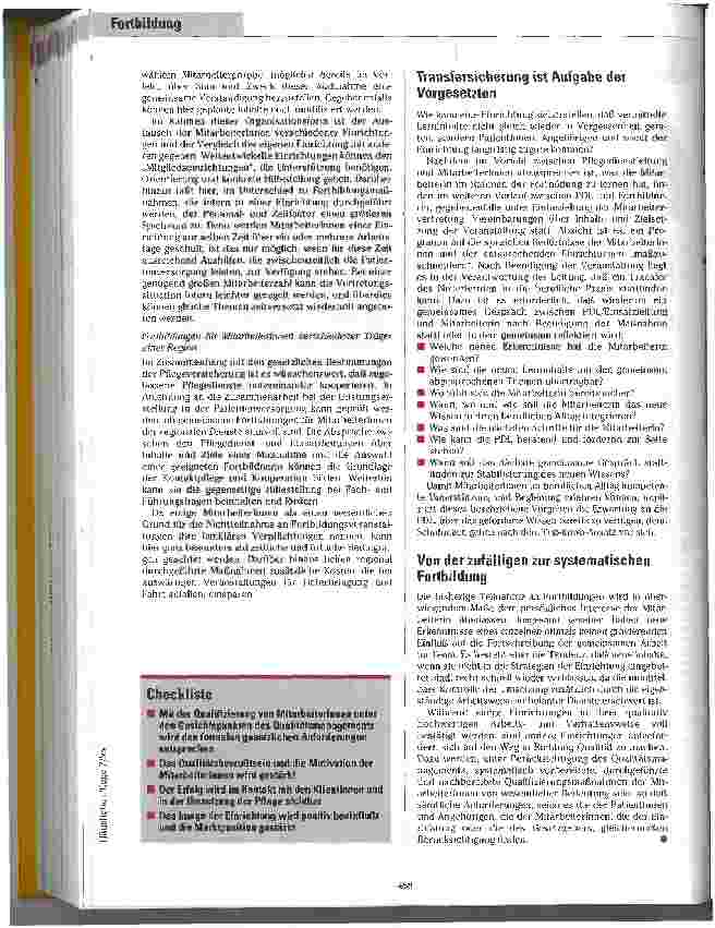 Vorschauseite 5: Nichts dem Zufall überlassen MitarbeiterInnen systematisch fortbilden - ein Aspekt des Qualitätsmanagements